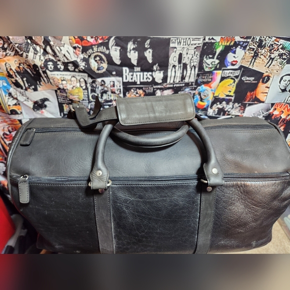 M.LONDON WEEKENDER TRAVEL BAG BY LEVENGER - Picture 10 of 15